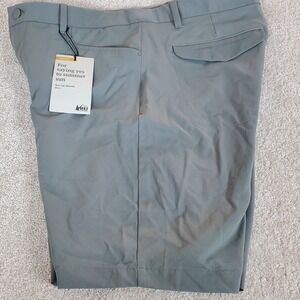 REI Men's Shorts Size 34 NWTGS Sage Gray Moisture Wicking UPF50